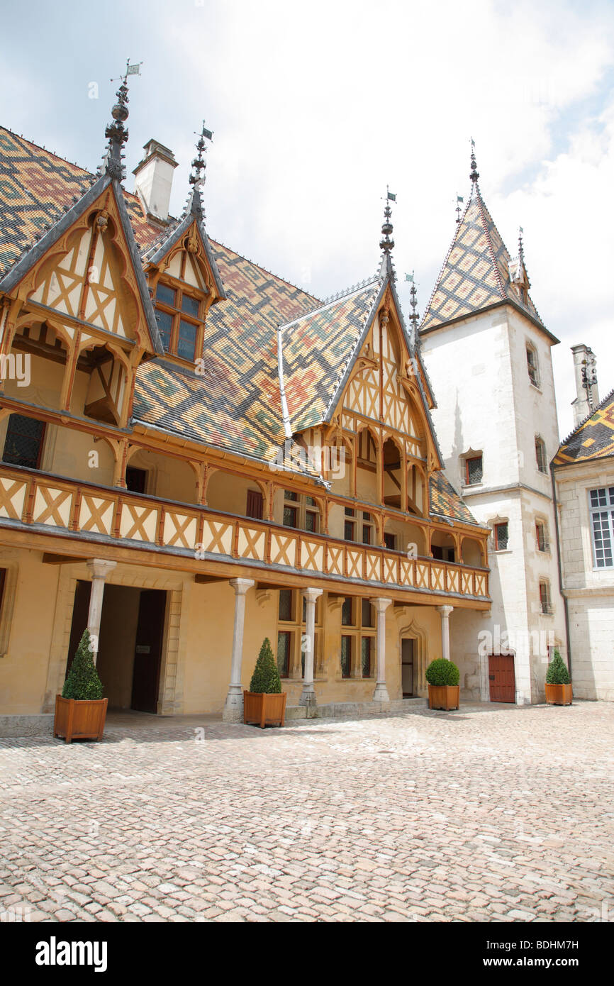 Hospices de Beaune in Beaune, Frankreich Stockfoto
