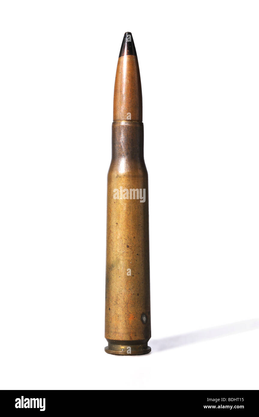 Alten Grunge-Kugel auf einem weißen Hintergrund isoliert Stockfoto