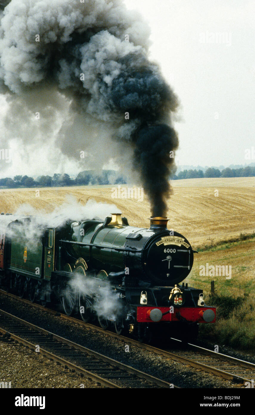 Große westliche Dampflokomotive König Georg V. 1981 Stockfoto
