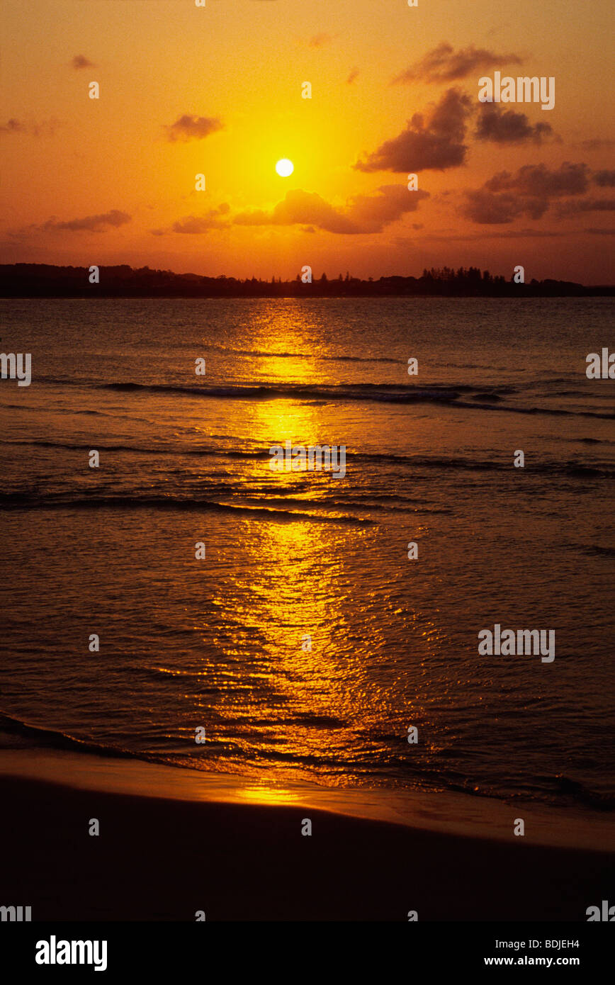 Seascape Sunset Stockfoto