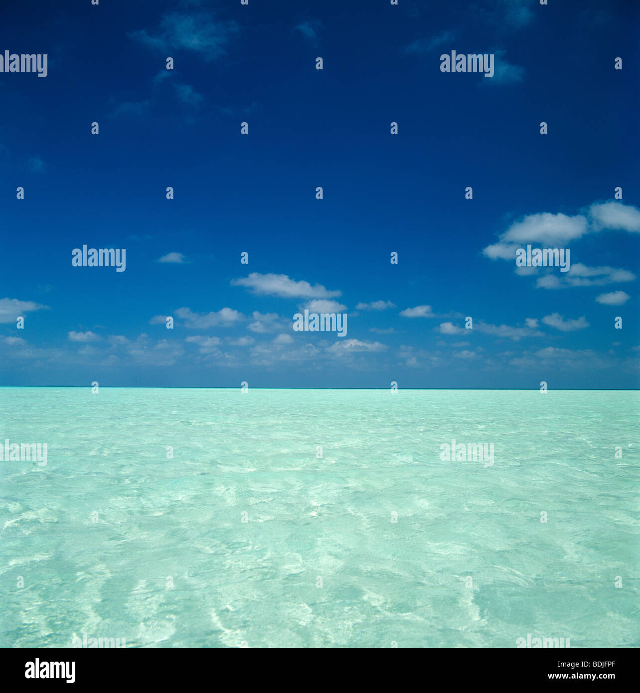 Tropical Seascape, Meer und Himmel Stockfoto