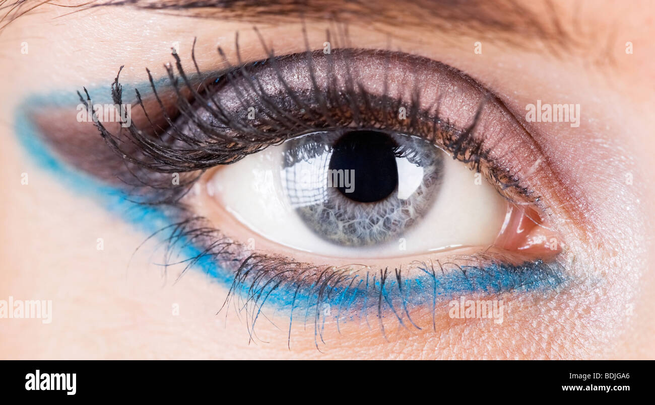 Junge Frau Auge mit Make-up Closeup. Stockfoto Junge Frau Auge mit Make-up Closeup. Stockfoto
