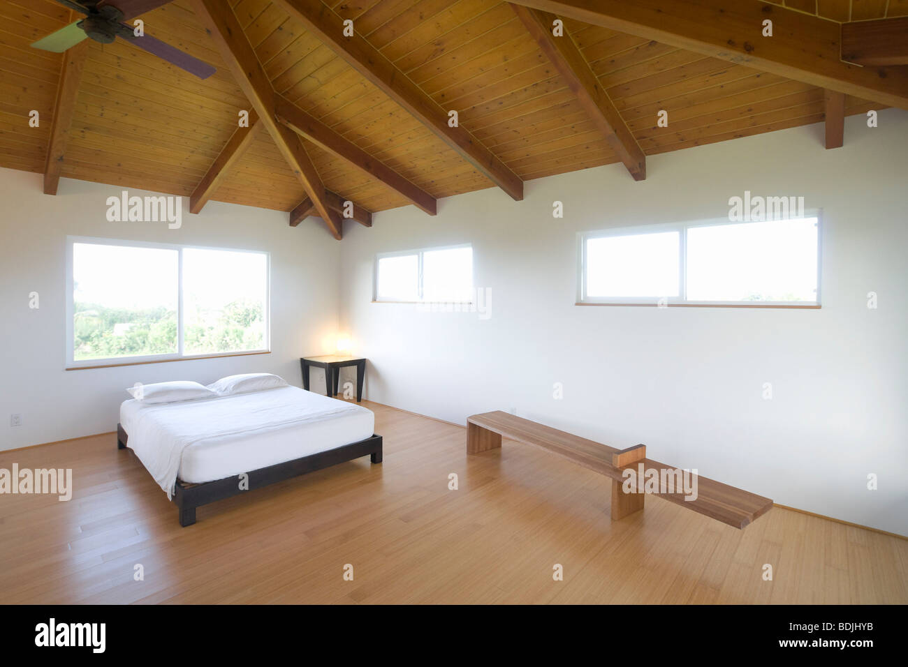 Schlafzimmer, Kauai, Hawaii, USA Stockfoto