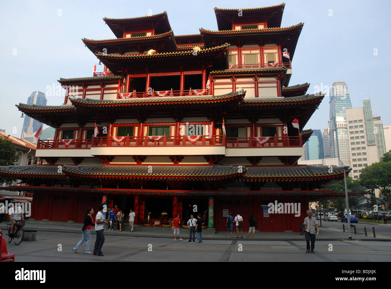 Buddha Tooth Relic Temple und Museum, Chinatown, Singapur Stockfoto