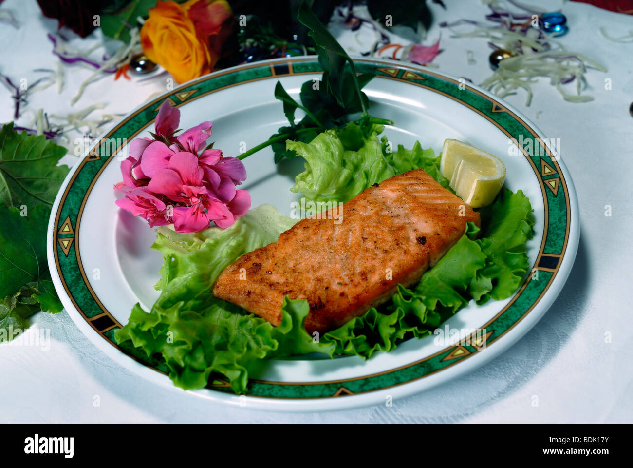 Chinesisches Essen, gebratener Teller, chinesisches Fischrestaurant Stockfoto