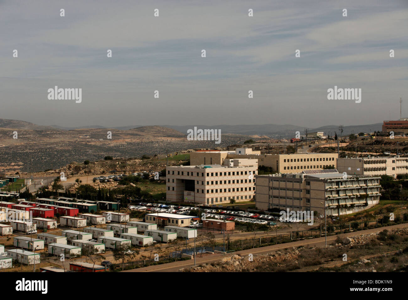 Ariel Universitätszentrum Samaria Stockfoto