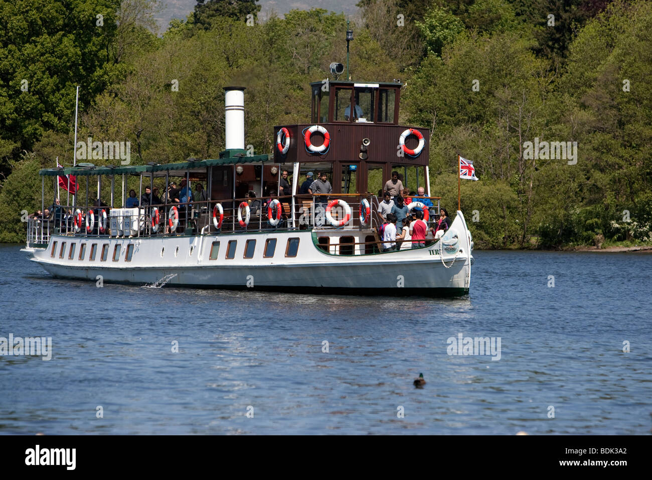 Tern-Dampferfahrt am Lake Windermere Stockfoto