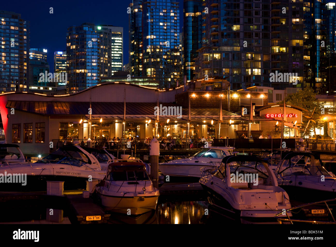 Cardero es Restaurant, Vancouver, Britisch-Kolumbien Stockfoto