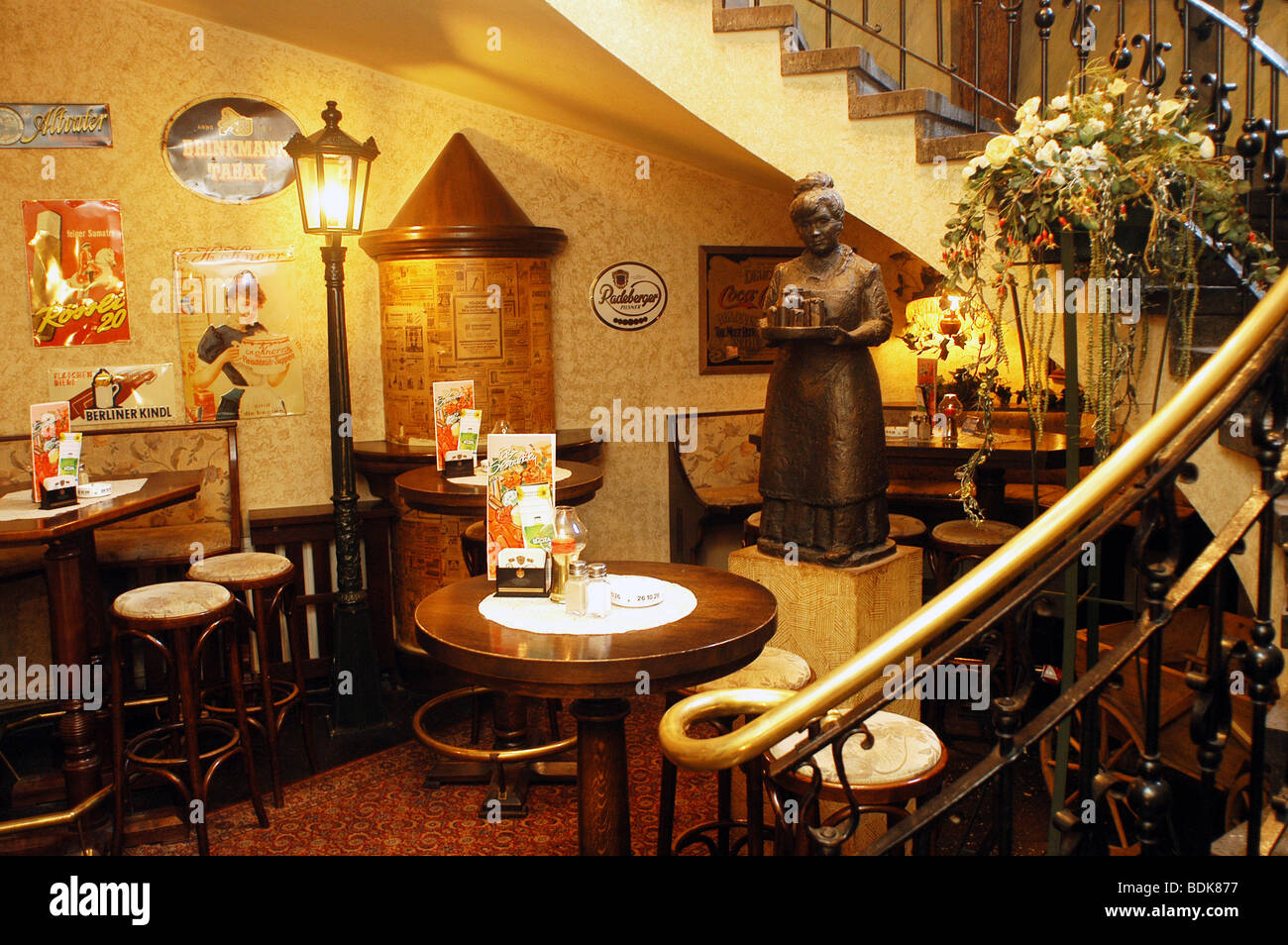 Restaurant Mutter Hoppe, Mitte, Berlin, Deutschland. Stockfoto Restaurant Mutter Hoppe, Mitte, Berlin, Deutschland. Stockfoto
