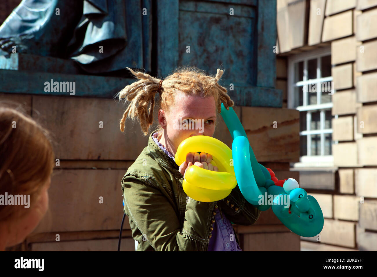 Straße Entertainer beim Edinburgh Fringe Festival Stockfoto