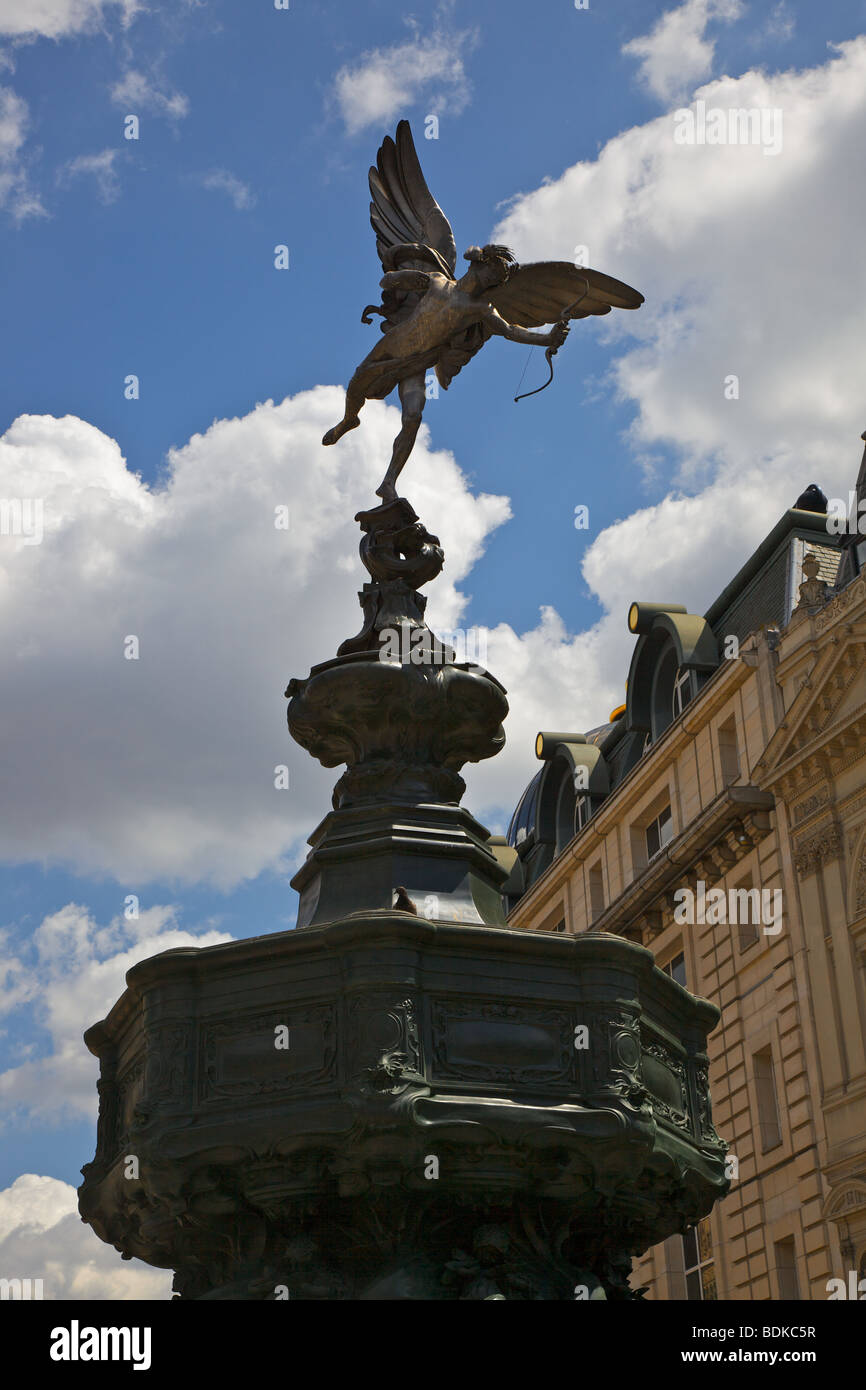 Die Statue des Eros am Piccadilly Circus, London Stockfoto