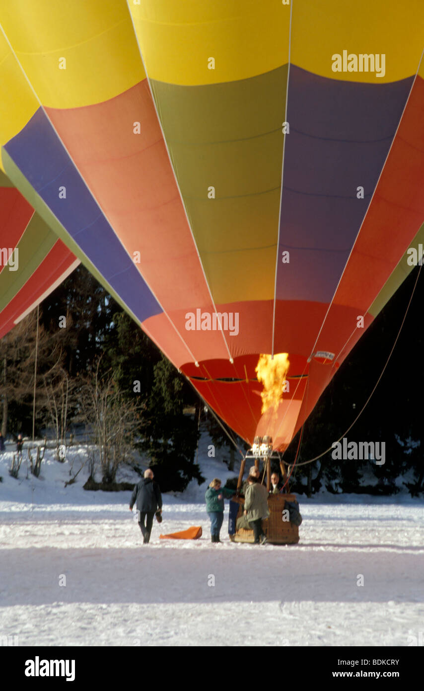 Chateau d ' Oex, Schweiz, Ballons, balloning Stockfoto