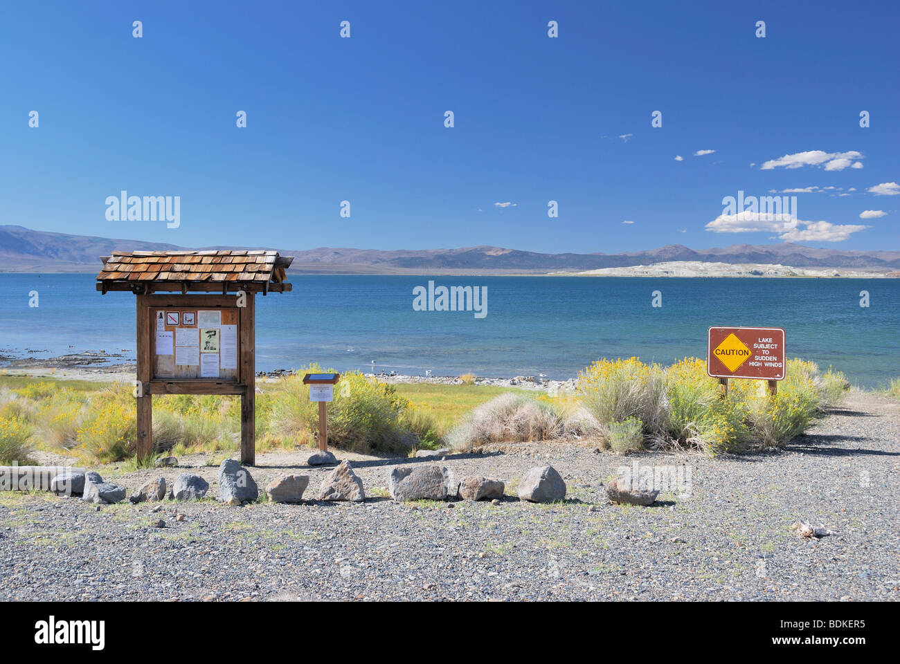 Marine Beach, Mono lake Stockfoto