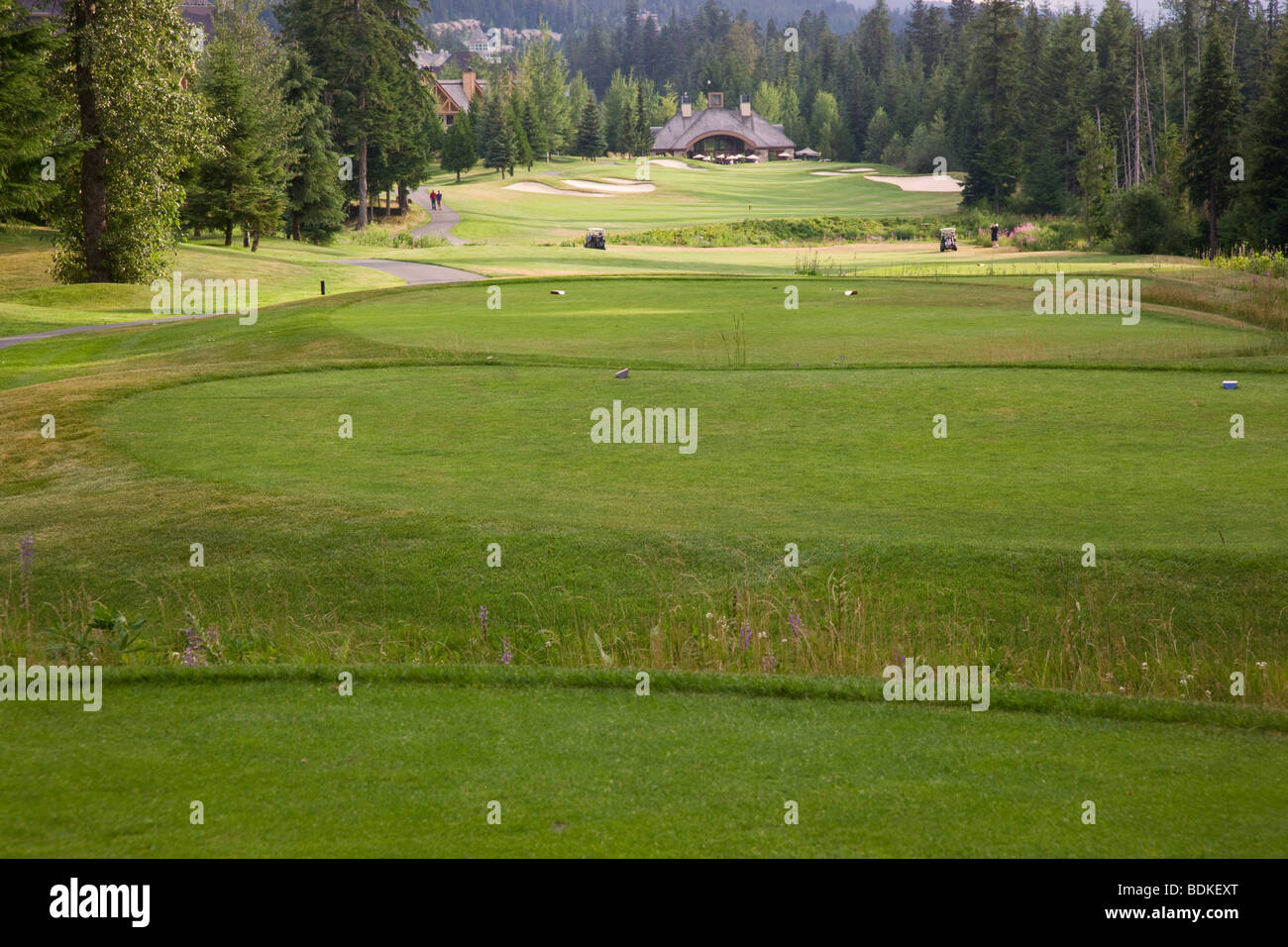 Chateau Whistler Golf Club Platz Stockfoto