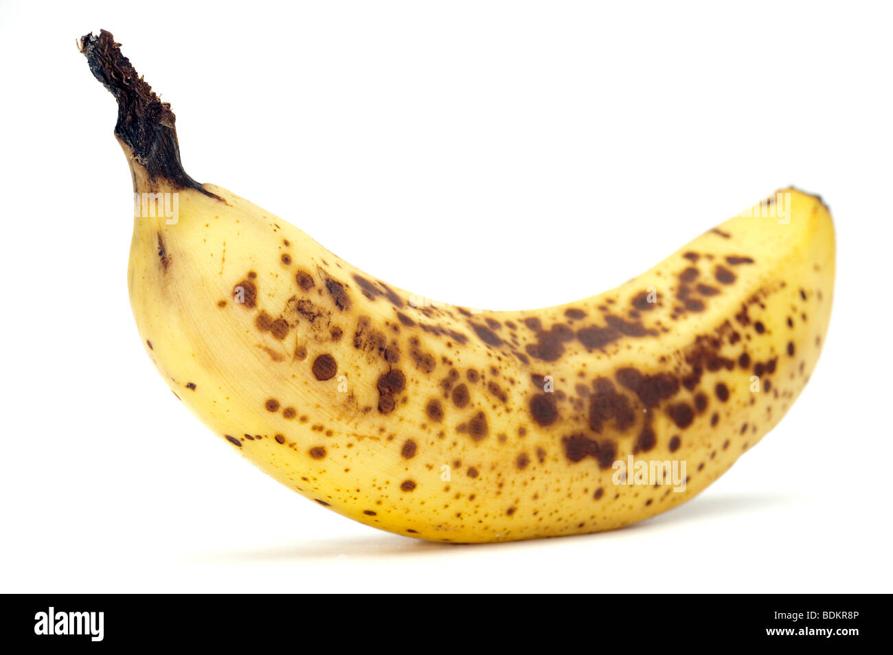 "Über reif" gesprenkelten Banane Stockfoto