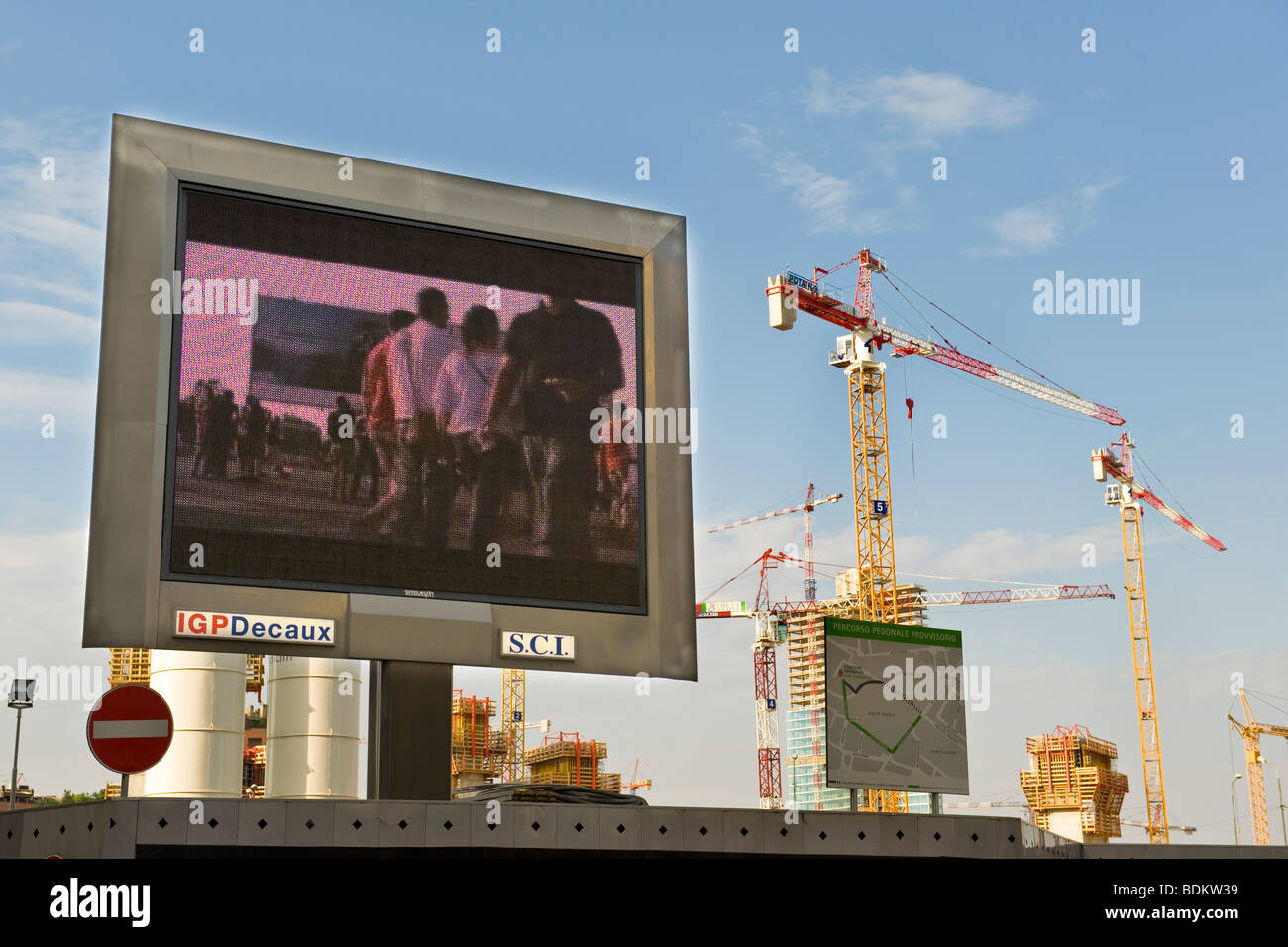 Milan im Bau Stockfoto