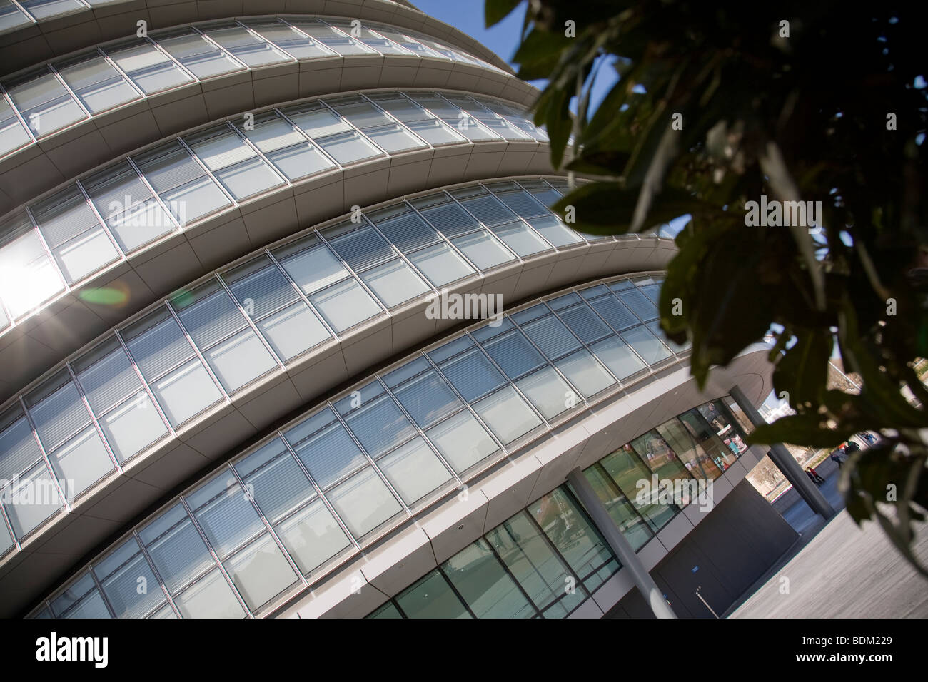 Blick auf die Stadt Halle Gebäude in London Stockfoto