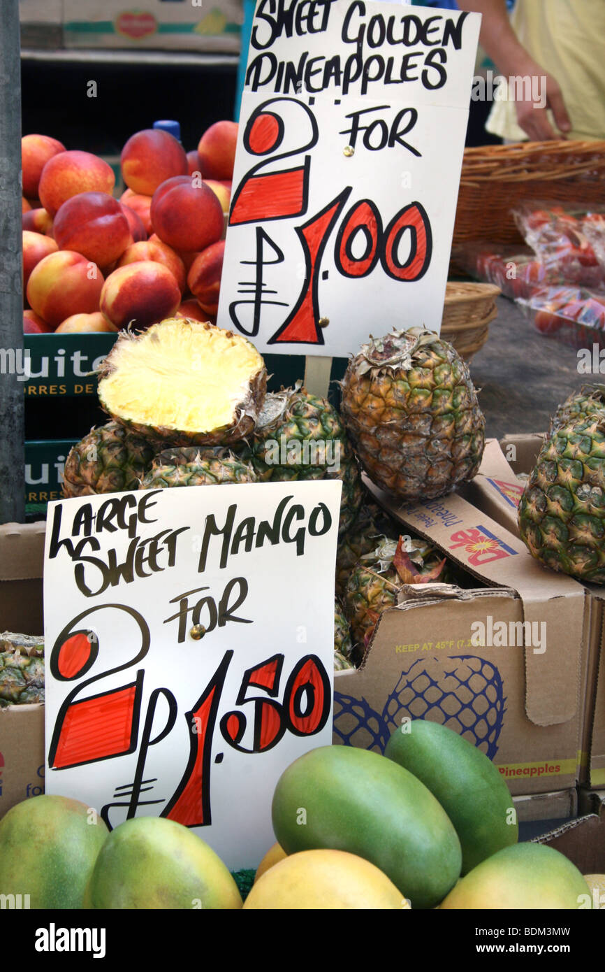 Obstmarkt Oxford England Stockfoto