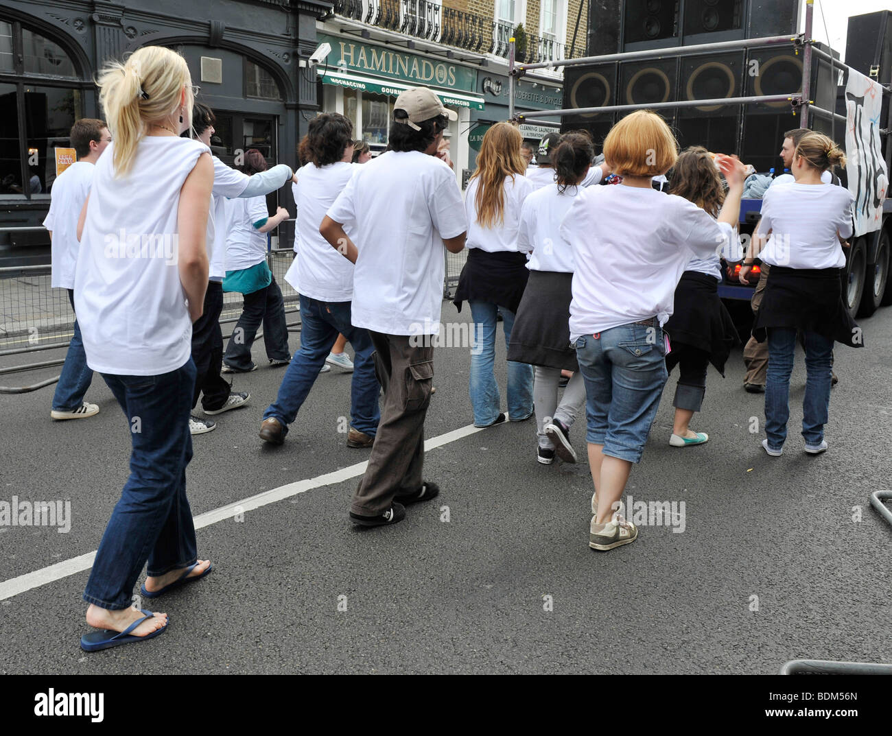 Menschen zu Fuß in London Stockfoto