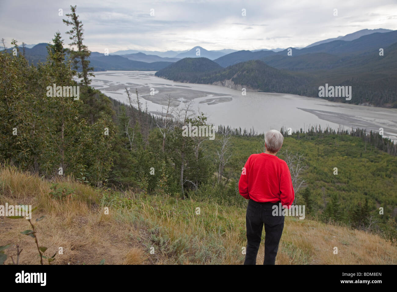 Wrangell-St. Elias Nationalpark - Chitina Flusses. Stockfoto