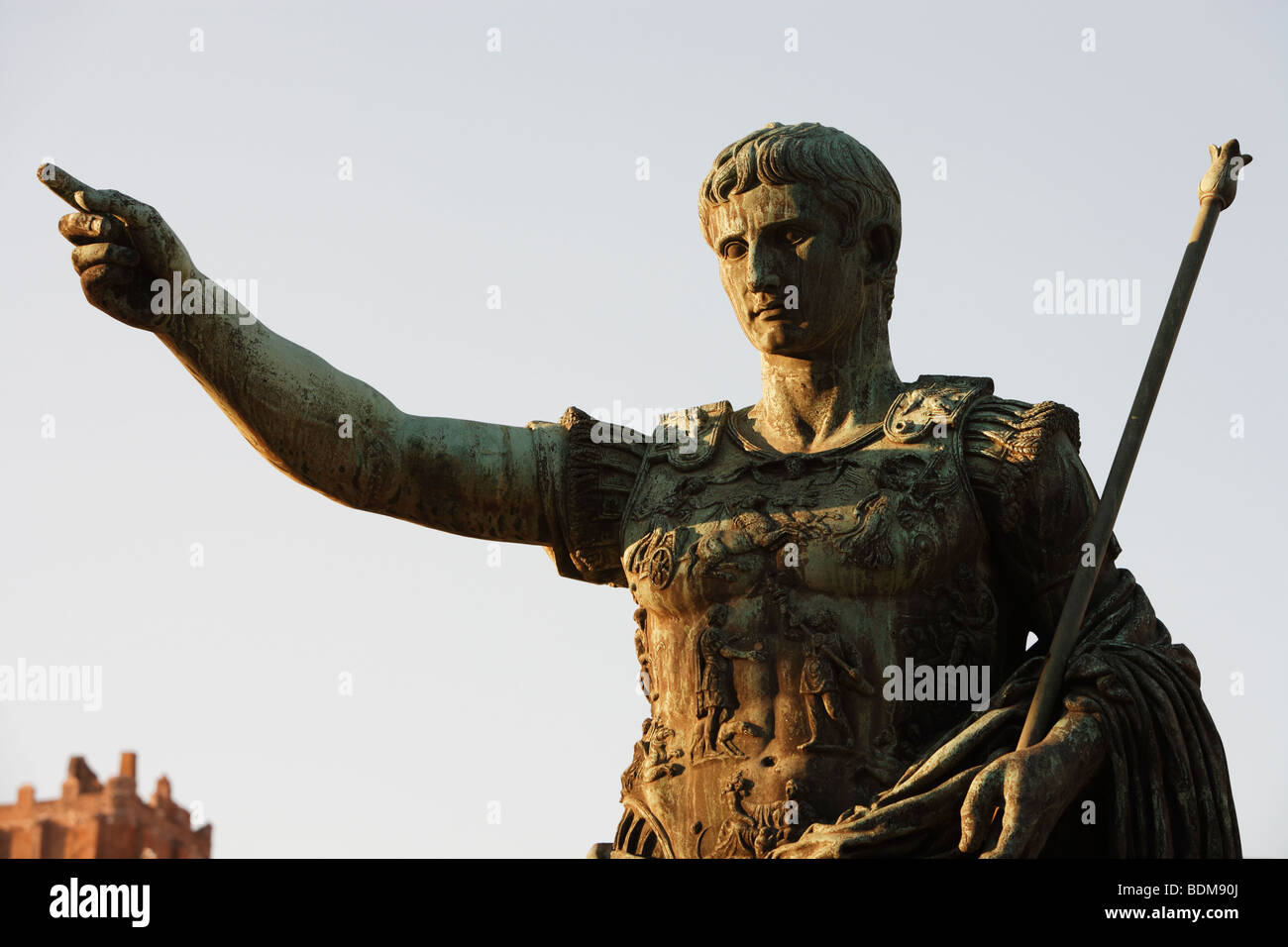 Statue des Kaisers Augustus, Rom. Stockfoto