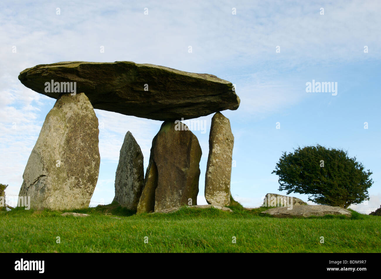 Pentre Ifan Grabkammer, Pembrokeshire, Wales Stockfoto