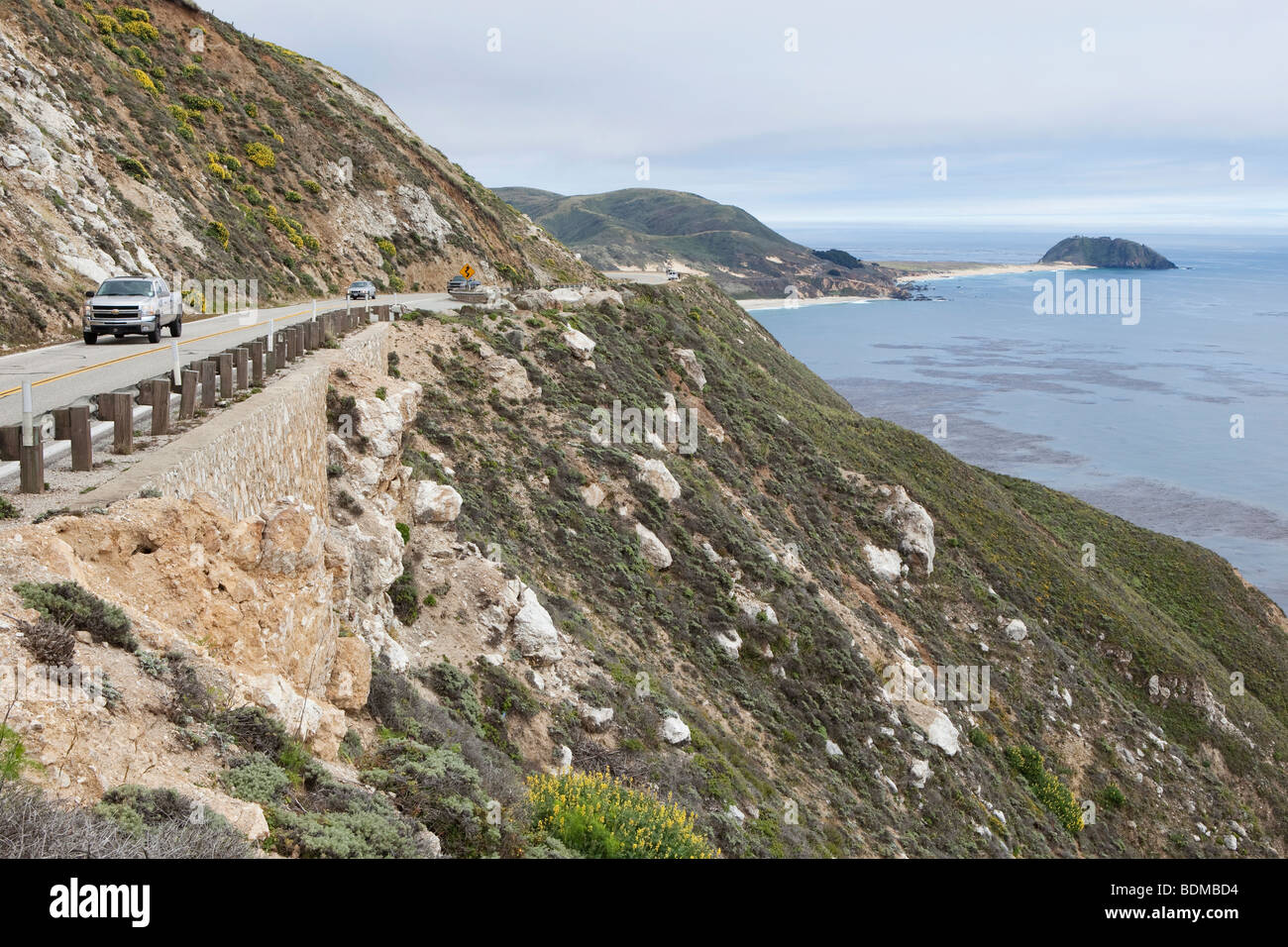 Küstenlandschaft Highway an der zentralen Küste Kaliforniens, USA Stockfoto