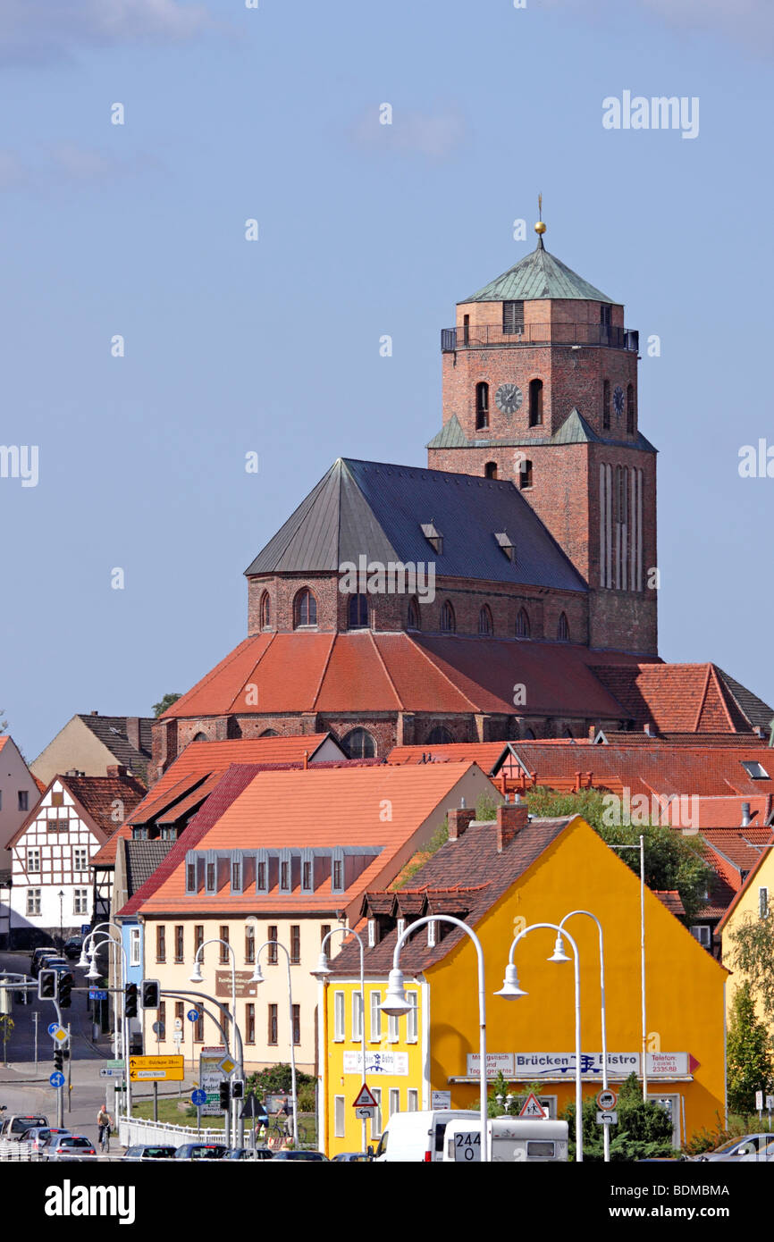 St. Maria Kirche, Wolgast, Mecklenburg-Vorpommern, Norddeutschland Stockfoto