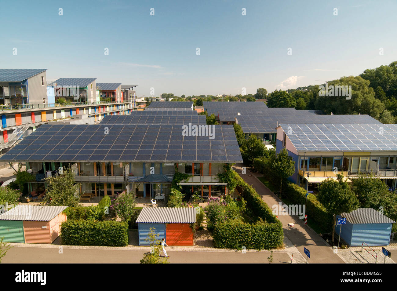 Solar-Dorf, Vauban, Freiburg Im Breisgau, Baden-Württemberg, Deutschland, Europa Stockfoto