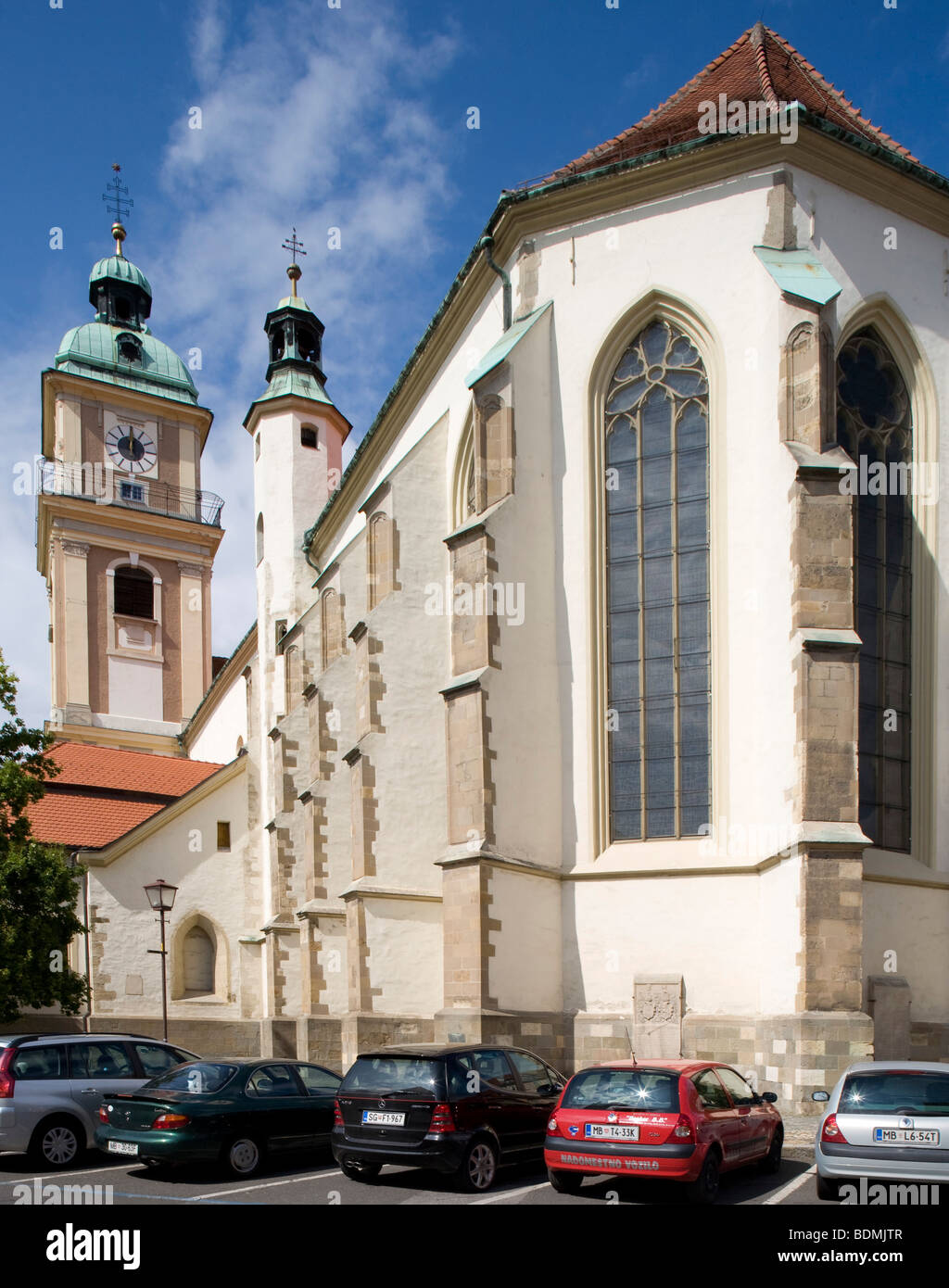 Maribor, Altstadt Mit Drauufer, Domkirche von Osten Stockfotografie Alamy