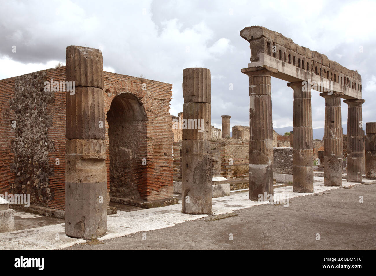 Pompeji Ausgrabungen Der Antiken Stadt Stockfotos ...