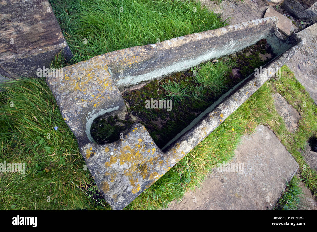 Öffnen Sie "Stein Sarg" Stockfoto