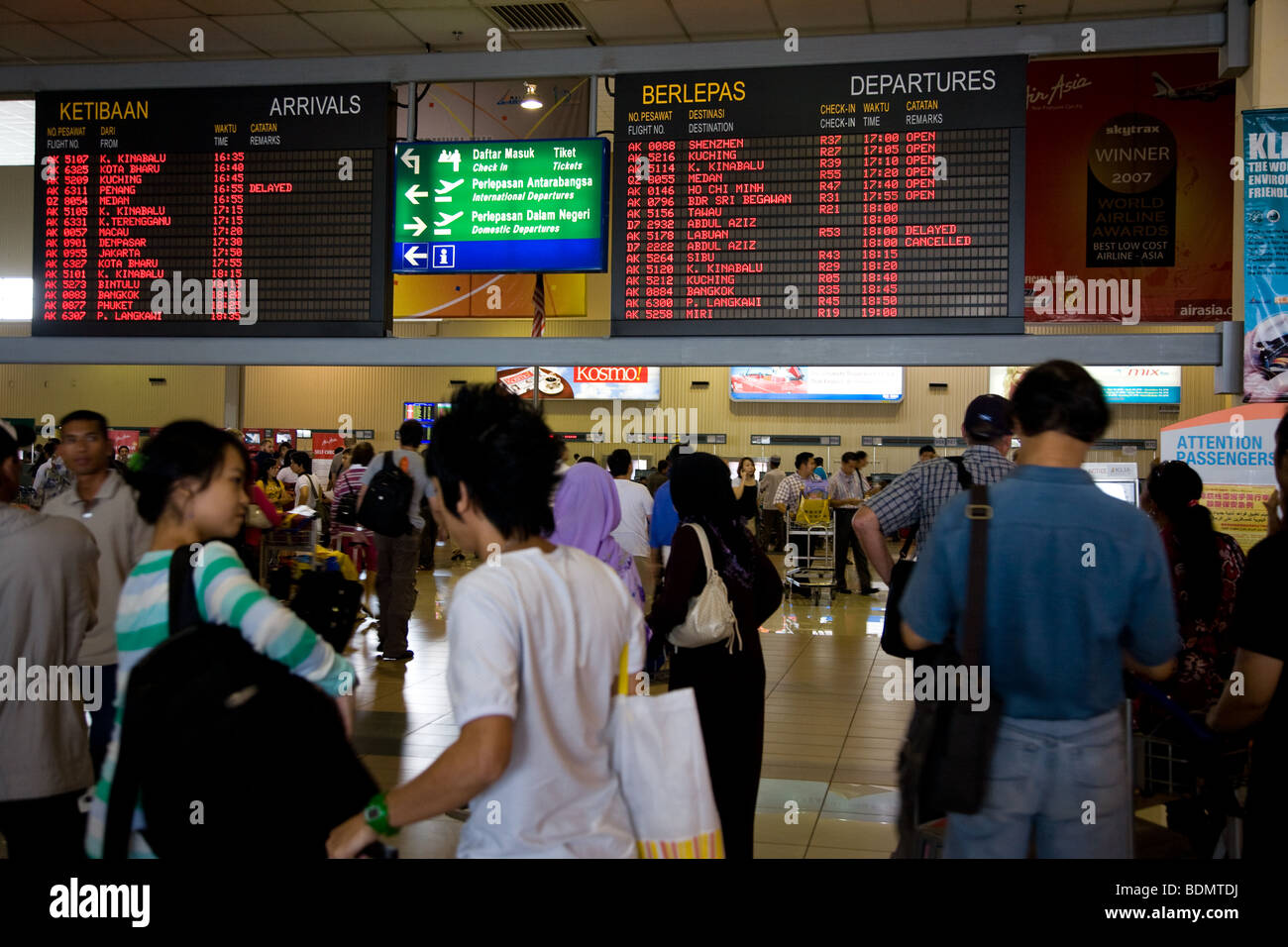 LCC niedrige Kosten Träger Airline terminal Kuala lumpur Stockfoto