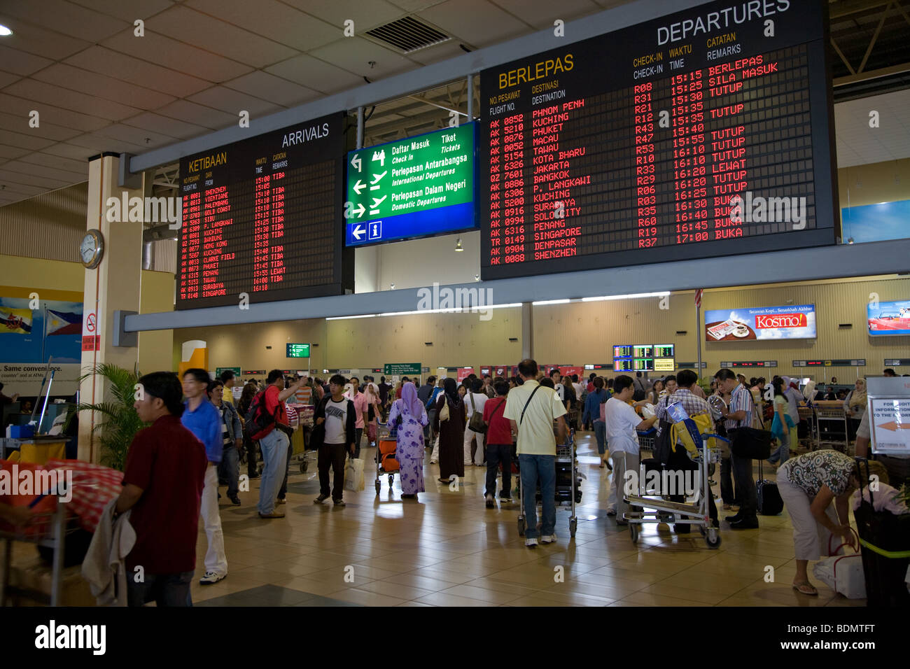 LCC niedrige Kosten Träger Airline terminal Kuala lumpur Stockfoto