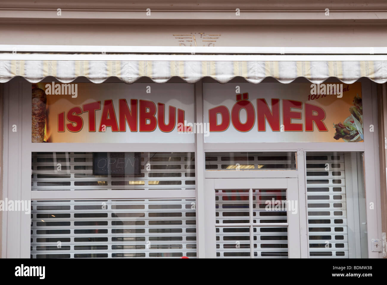 Türkisches Restaurant mitnehmen in Utrecht, Holland Stockfoto