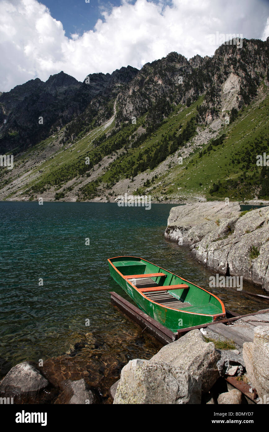 Das gab de Gaube-See im Tal über den Port d ' Espagne in Le Parc National Des Pyrenäen in Frankreich Stockfoto