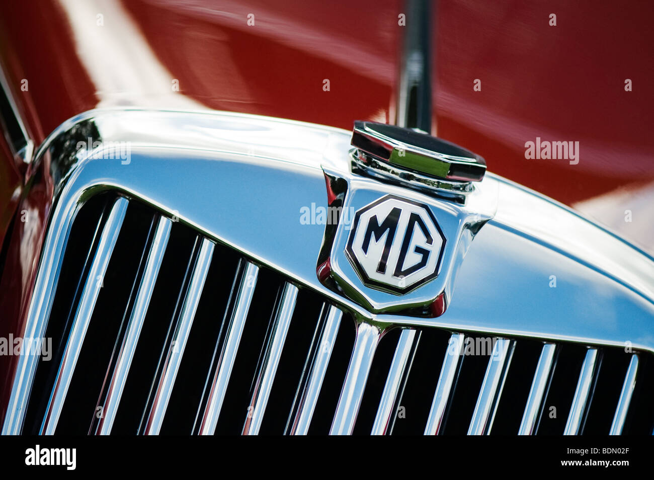 MG TF 1500 Classic British Car front end Stockfoto