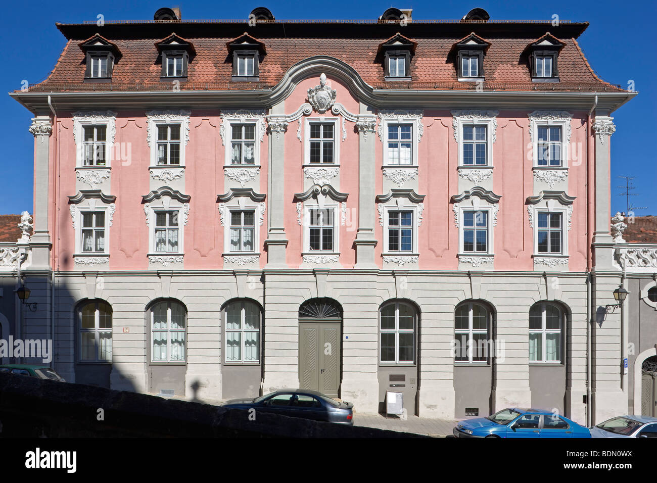 Bamberg Klostergebäude Bamberg Neuer Ebracher Hof. Barockes Klostergebäude des Klosters Ebrach. Heute Künstlerhaus der Stadt Bam Stockfoto
