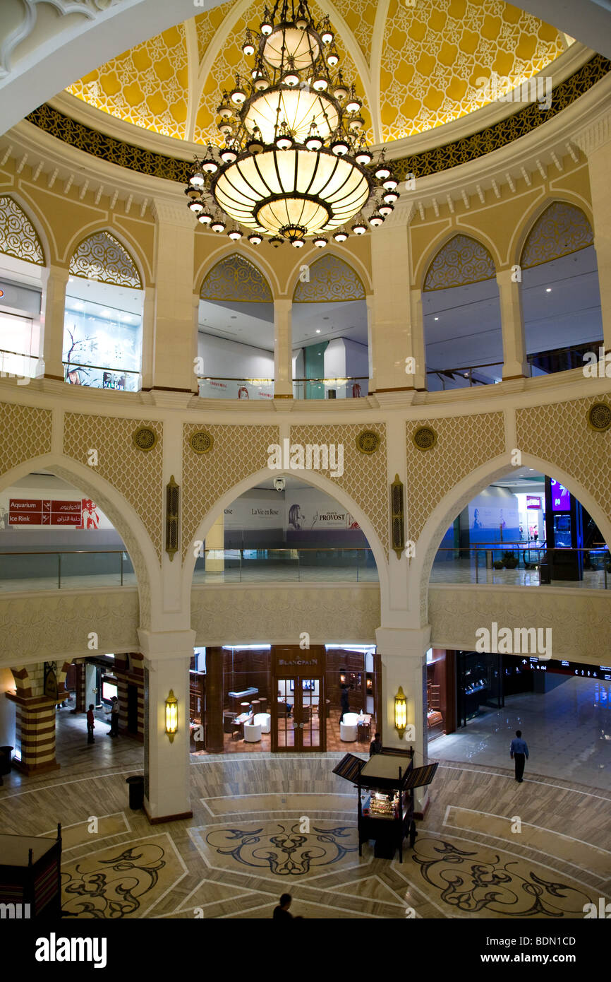 Dubai Mall Detail Nahost Emirate Stockfoto