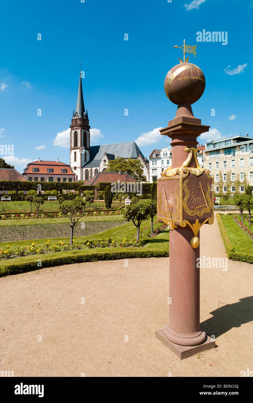 Sonnenuhr, auf der Rückseite der St