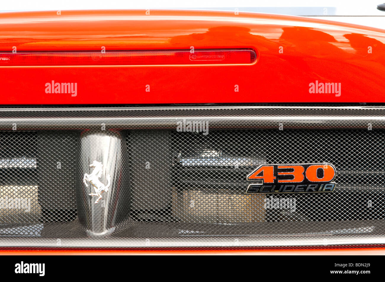 Rückseite Detail des Ferrari 430 Scuderia Stockfoto