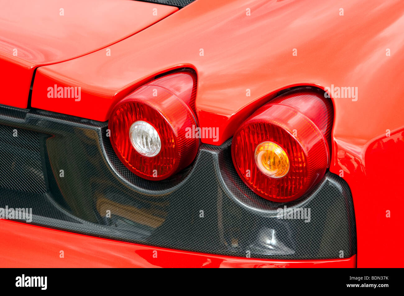 Detail des Ferrari 430 Scuderia Rückleuchten Stockfoto