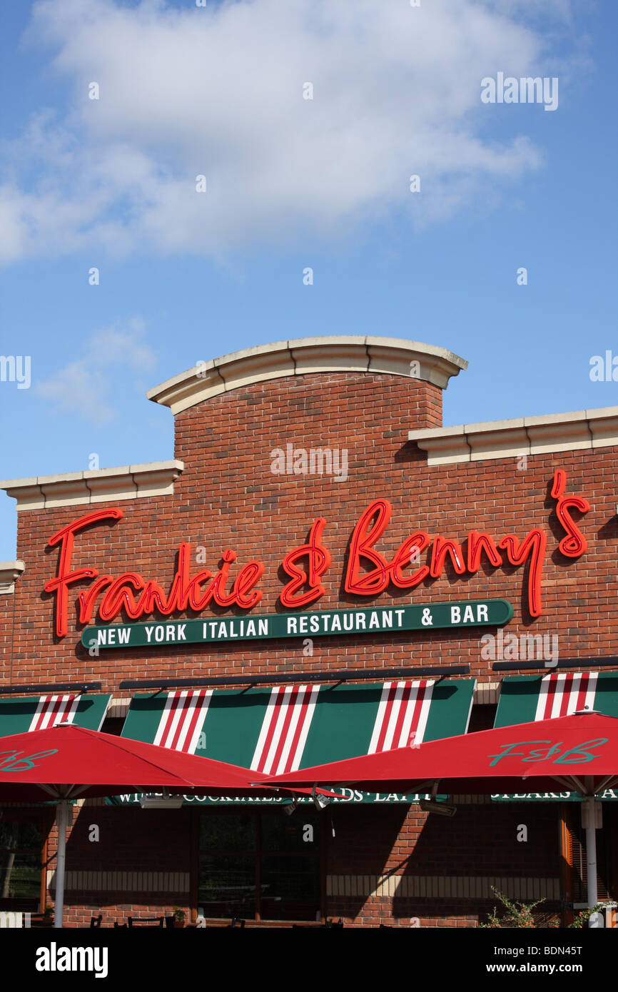 Ein Frankie & Benny es Restaurant in einer Stadt, U.K. Stockfoto