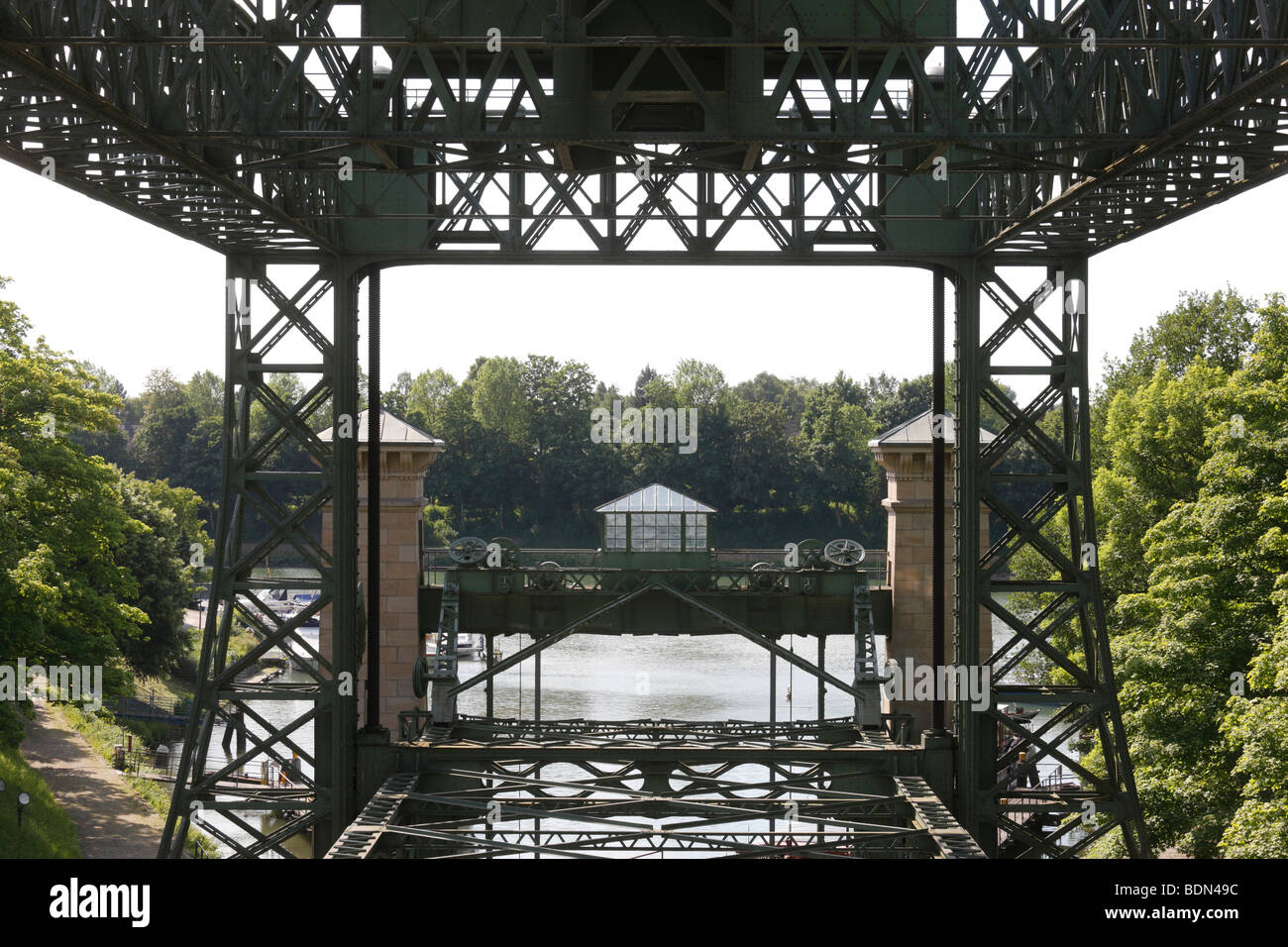 Waltrop-Oberwiese, Altes Schiffshebewerk Henrichenburg, Hebeanlage Stockfoto