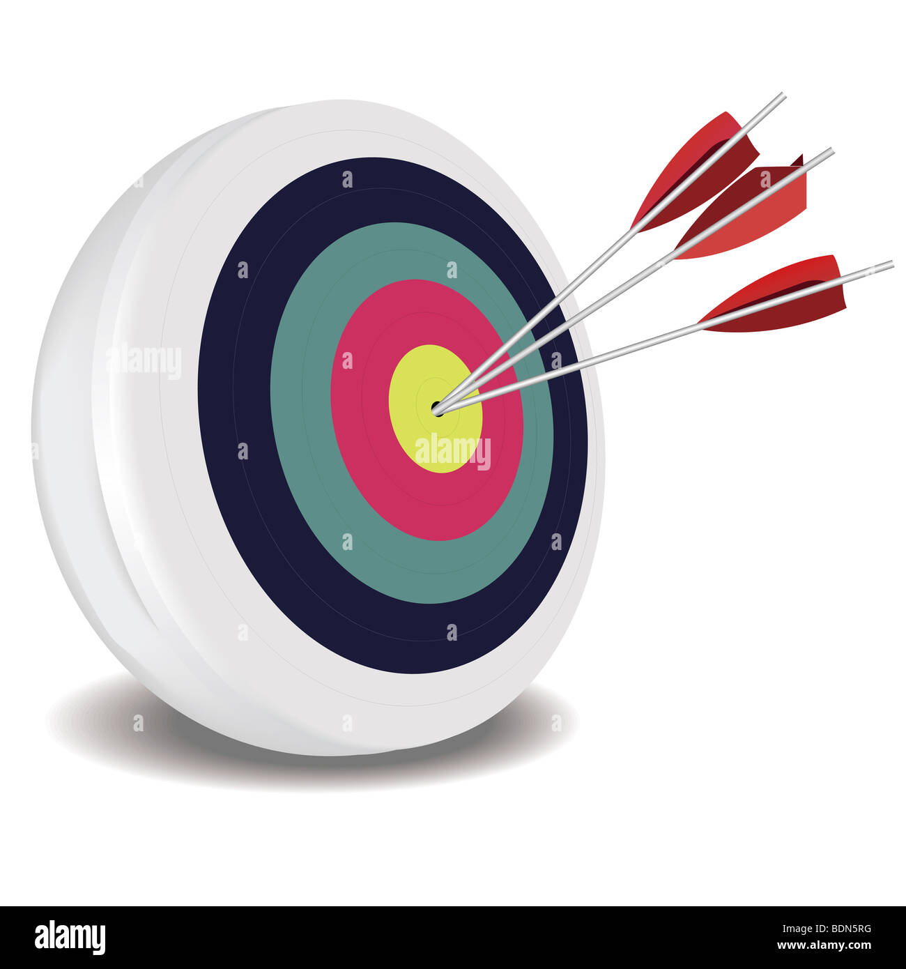 Ziel der Praxis, Illustration und Malerei Stockfoto