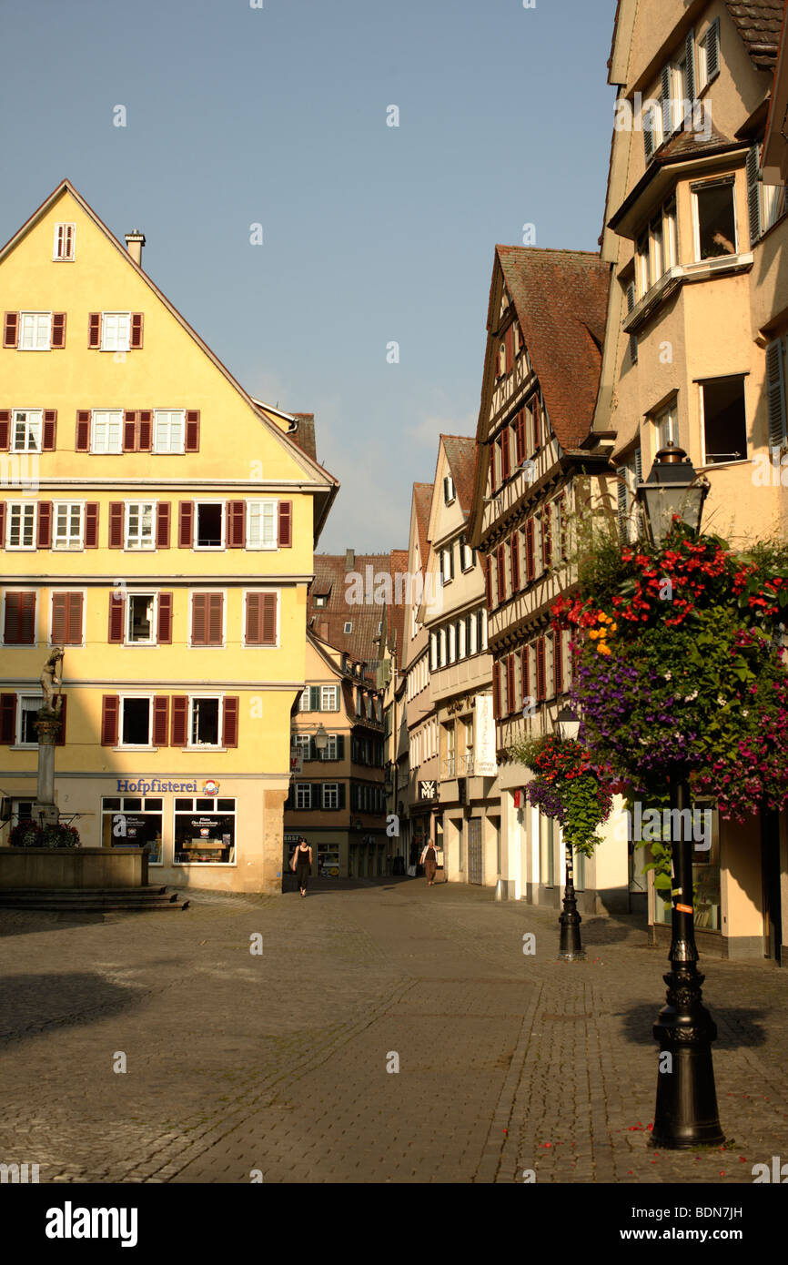 Lane in Tübingen Baden Württemberg Deutschland Stockfoto