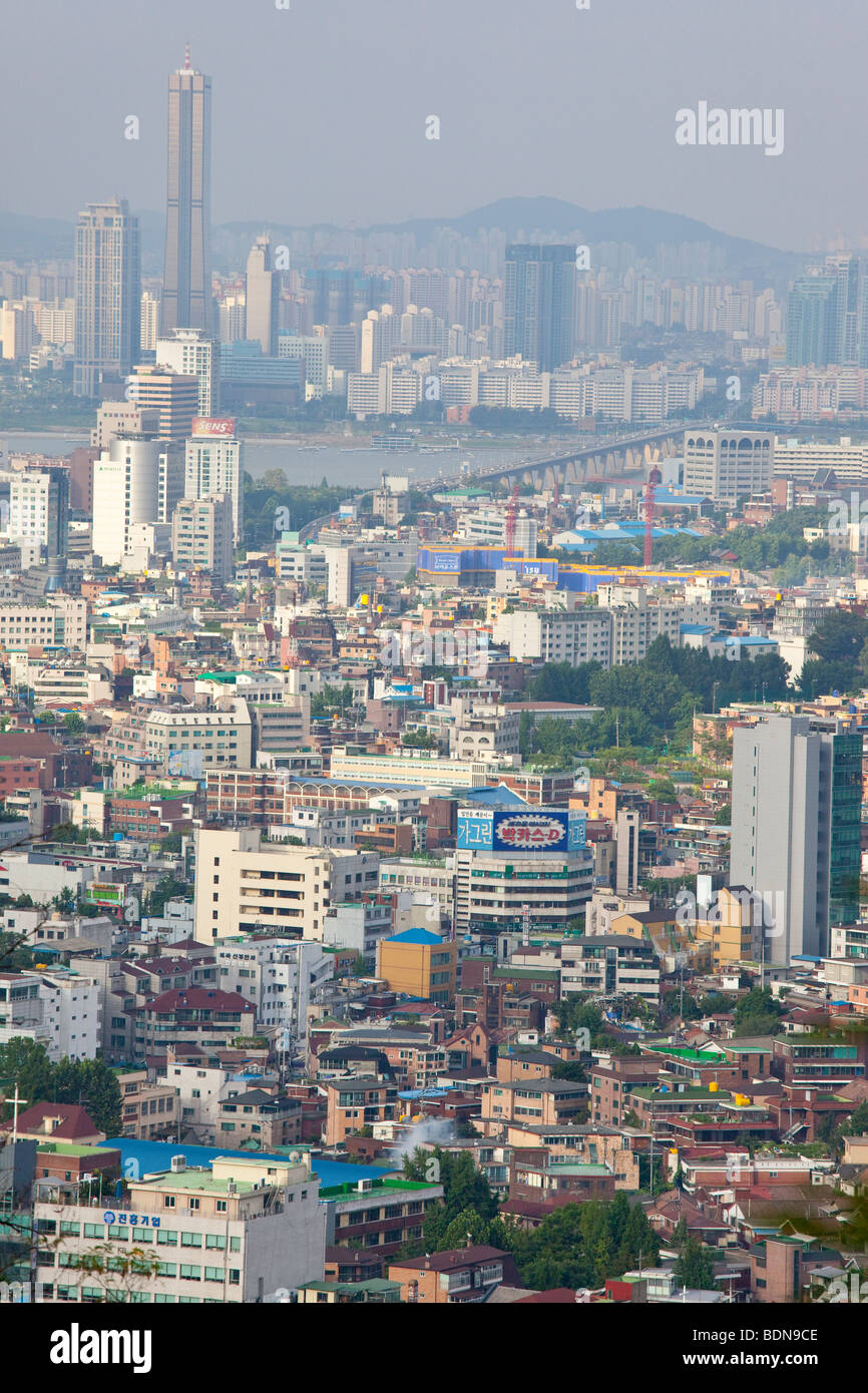 Skyline in Seoul Südkorea Stockfoto