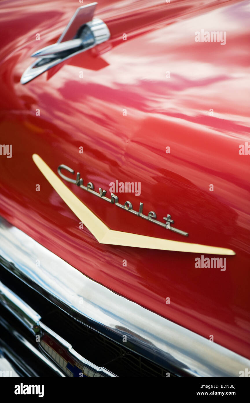 1957 Chevrolet Bel Air. Chevy. Amerikanische Oldtimer Stockfoto