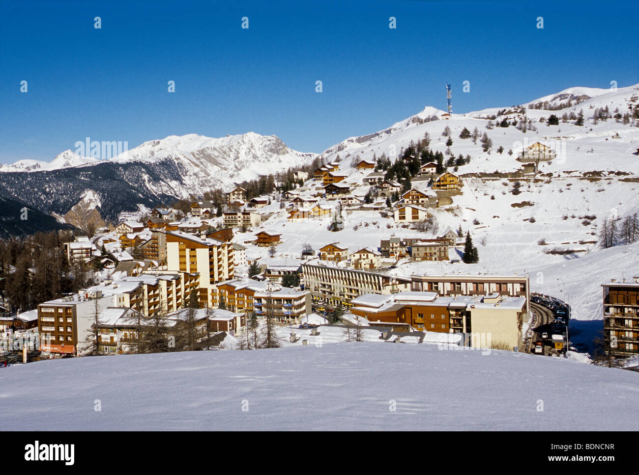 Ski-Station von Valberg Alpes-MAritimes 06 PACA Frankreich Europa Stockfoto