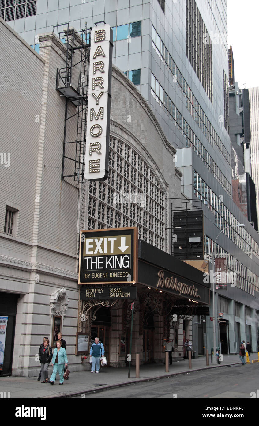"Beenden Sie den König" am Ethel Barrymore Theater, 47th Street, New York. Stockfoto